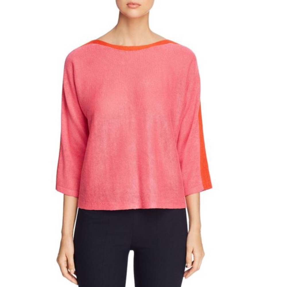 Eileen Fisher Pink and Orange Sweater